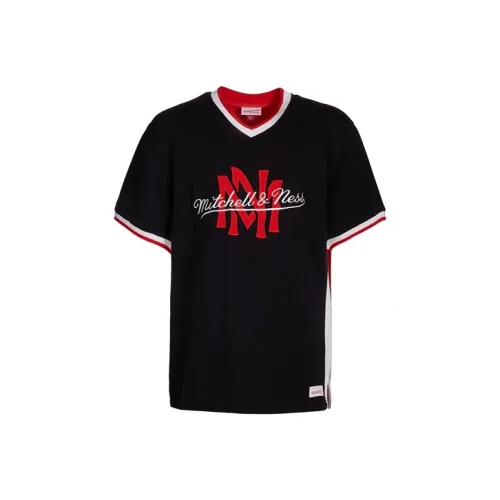 MITCHELL NESS T-Shirt Унисекс Черный Красный