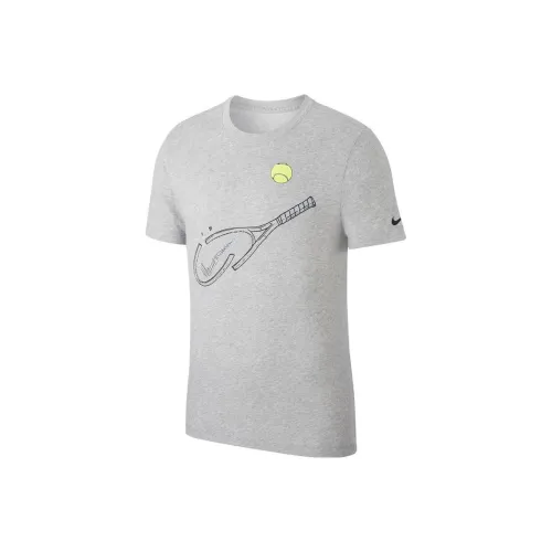 Nike Темно-серый Мужской T-рубашки
