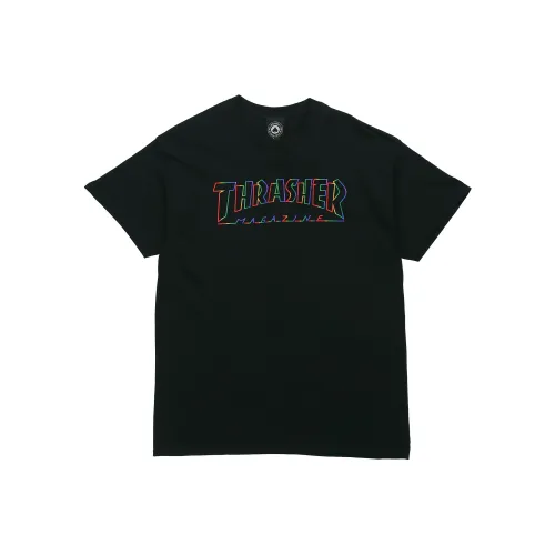Thrasher T-Shirt US Version Unisex Black Т-Рубашка Thrasher US Version Унисекс Черная