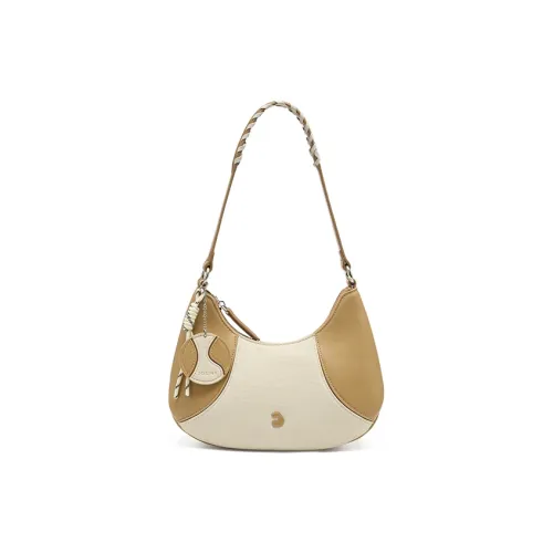 JOSINY Синтетическая кожа Сумка через плечо Подмышечный ремень Женская Экрю Нюдово-розовый