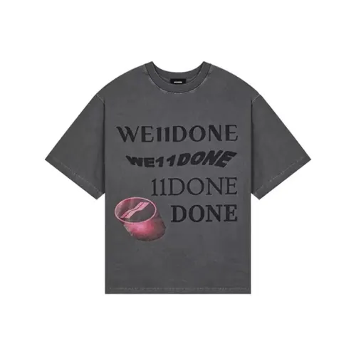 WE11DONE Серый Унисекс Футболка