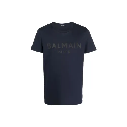 BALMAIN Мужские синие T-рубашки