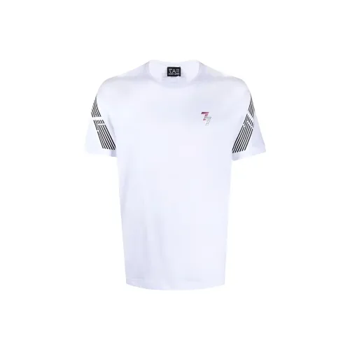 EMPORIO ARMANI EA7 Белая Мужская T-Рубашка