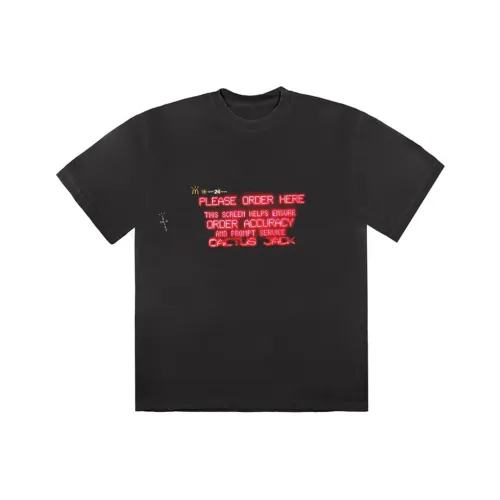 Travis Scott x McDonald's Order Here T-Shirt Мужской Черный