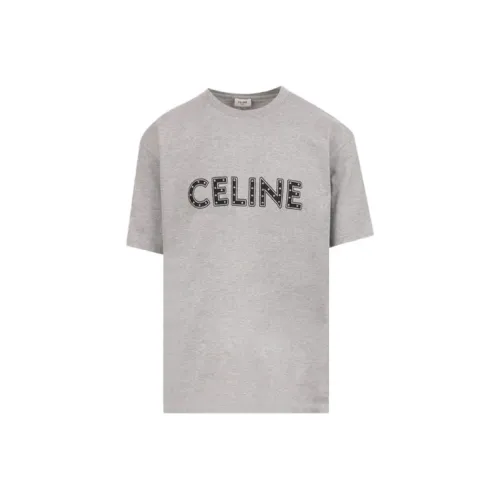 Celine Серые Мужские T-Рубашки