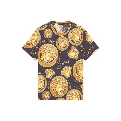 VERSACE SS21 T Рубашка Мужская Золотая