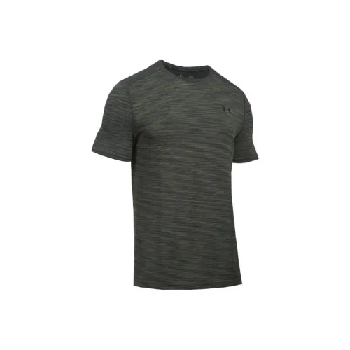 Under Armour Прямой крой T-рубашка Мужская Темно-зеленая