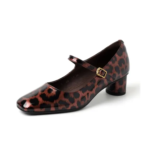 Hongyanglin Грубый каблук Туфли Мэри Джейн Женские
