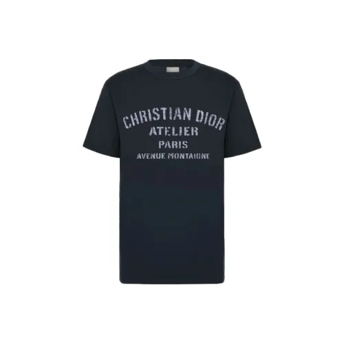 DIOR Quarterly New Products Морской синий Мужская T-рубашка