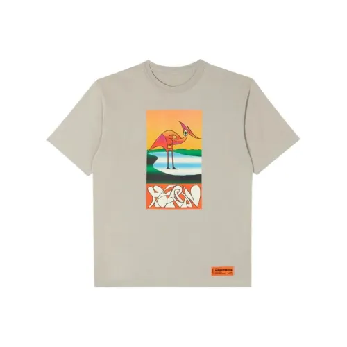 HERON PRESTON Серый Мужской T-Рубашки