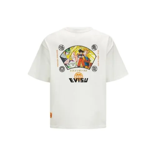 Evisu X Dragon Ball Z Co Бренд Белая Мужская T-Рубашка
