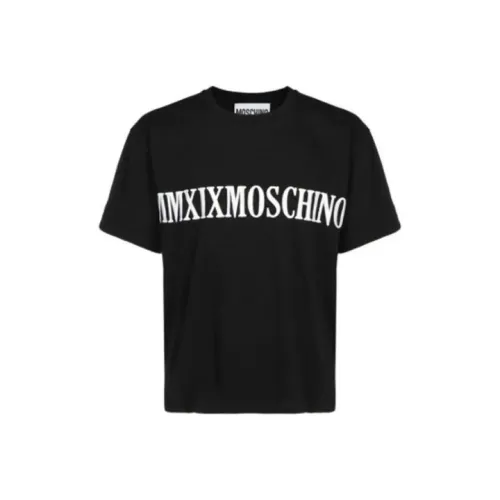 MOSCHINO Мужские черные T-рубашки