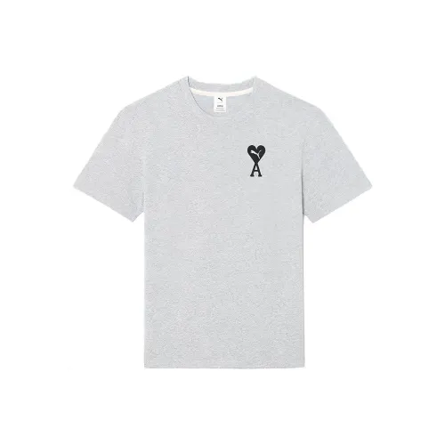 PUMA AMIPARIS Серый Мужской T-Рубашки