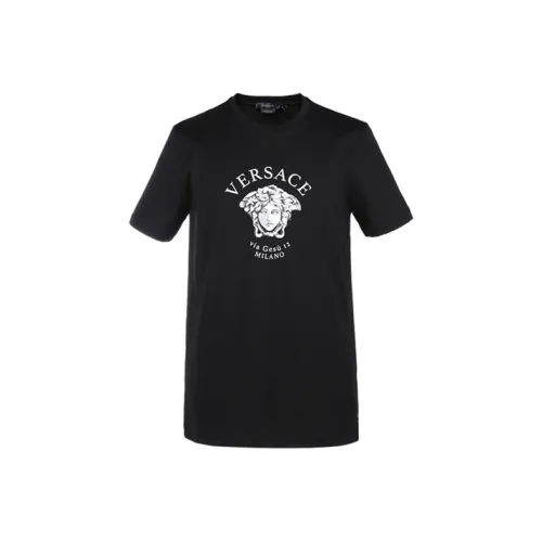 VERSACE Мужские черные T-рубашки