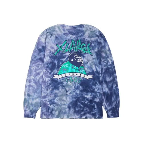 XLARGE SS21 Прямой крой Длинный рукав Т-рубашка Унисекс Белый