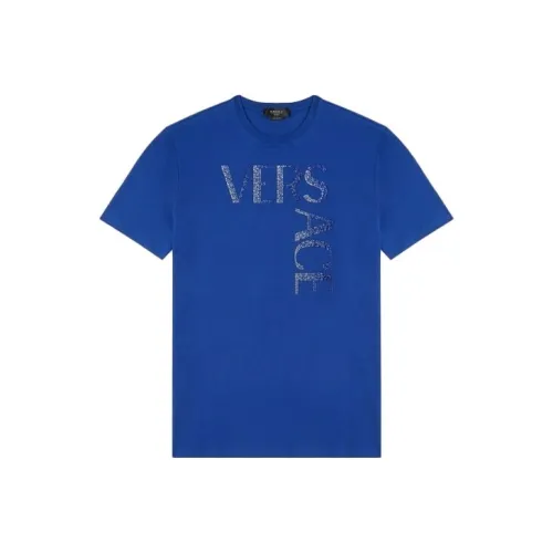 VERSACE Мужские синие T-рубашки