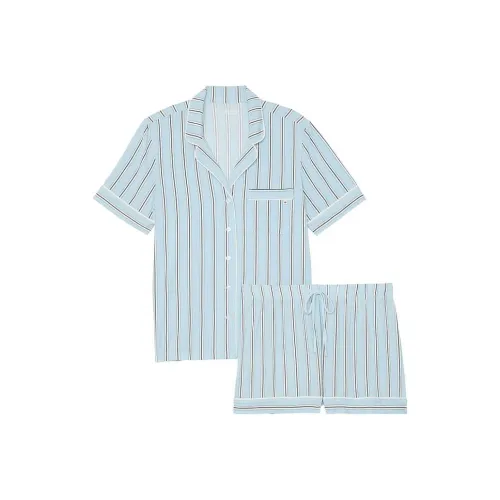 Victoria's Secret Pajama Комплект Женский Синий Полосы
