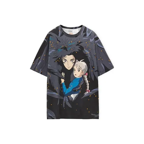 LOEWE x Howl's Moving Castle T-Shirt Унисекс Морской Синий