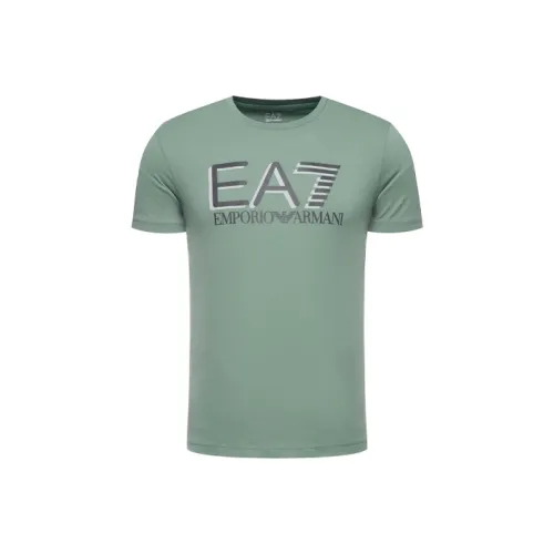 EMPORIO ARMANI Мужская футболка лесного зеленого цвета