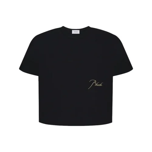 RHUDE Черные Мужские T-Рубашки