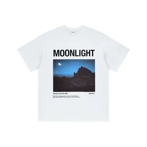 AIRWAY Прямой крой T-рубашка Унисекс Белый