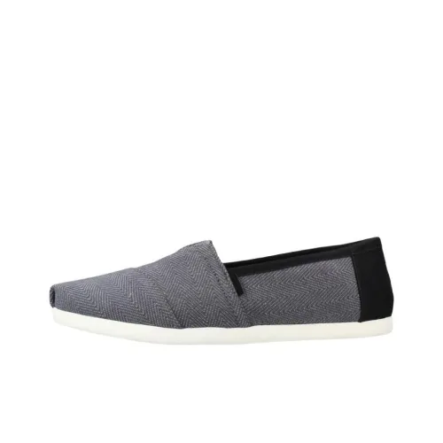 Toms Мужские повседневные туфли Low Top Серый Черный Мужской