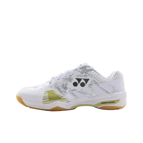 YONEX Амортизация Противоскользящий Устойчивый к истиранию Покрытие Поддержка Низкий Топ Бадминтон Обувь Мужская Белый Золото