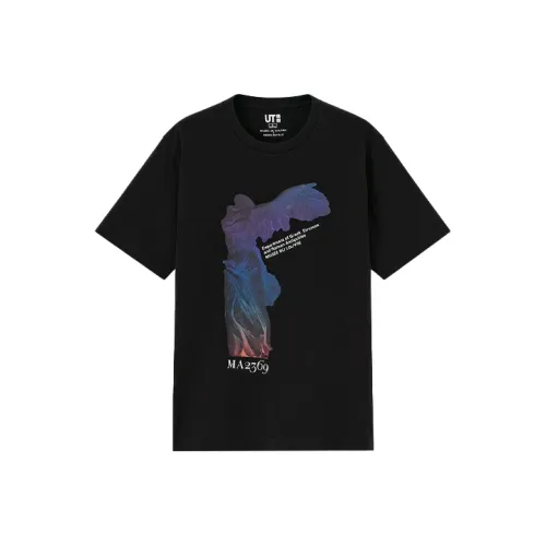 UNIQLO x LUFUGONGBOWUGUAN Прямой крой T-рубашка Унисекс Черный