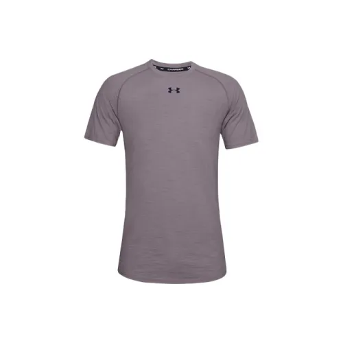 Under Armour T-Shirt Мужской Свинцово-Серый Фиолетовый