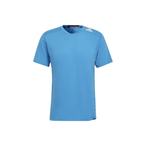 Adidas Озерно-голубая мужская футболка