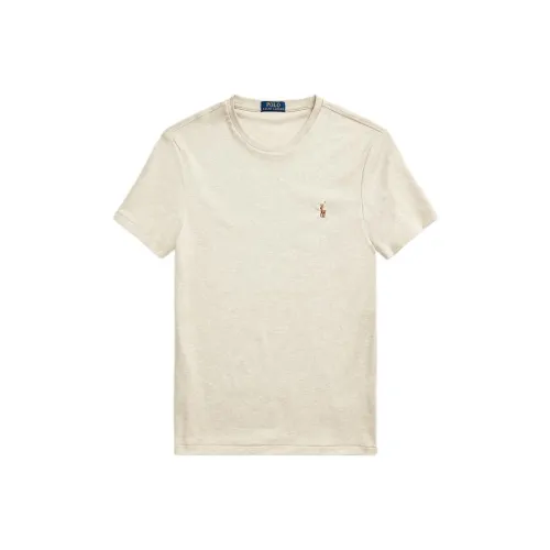 Polo Ralph Lauren SS22 T Рубашка Мужская Бежево-Желтая