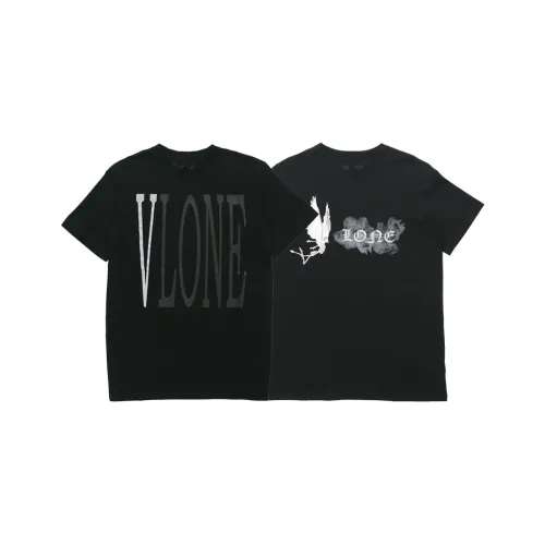 VLONE Big Logo Series T-Shirt Унисекс 2 Pack Черный