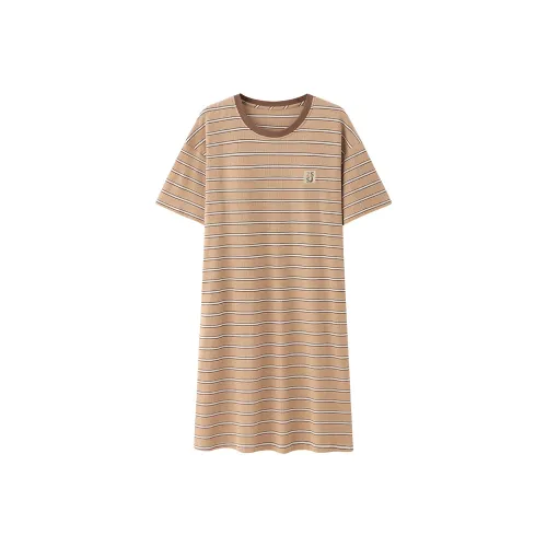 Gongdie Ночная сорочка Женская Хаки