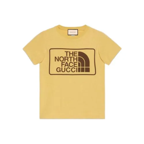 GUCCI X The North Face Желтая Мужская Футболка