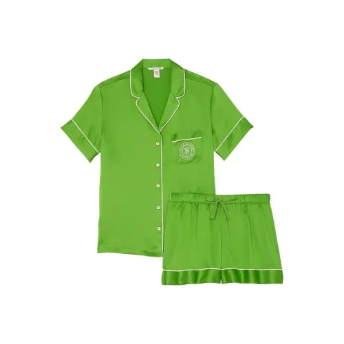 Victoria's Secret Pajama Комплект Женский Ярко-Зеленый