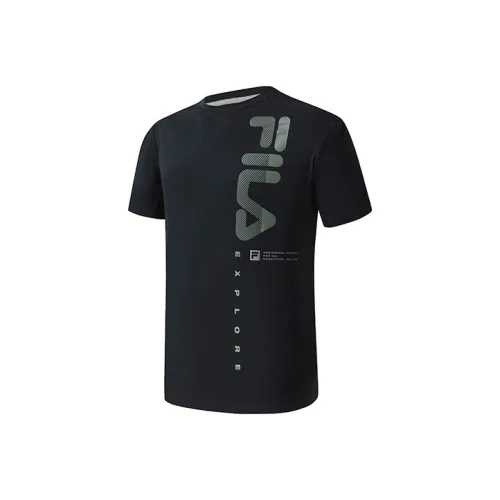 FILA Темно-черные Мужские T-рубашки