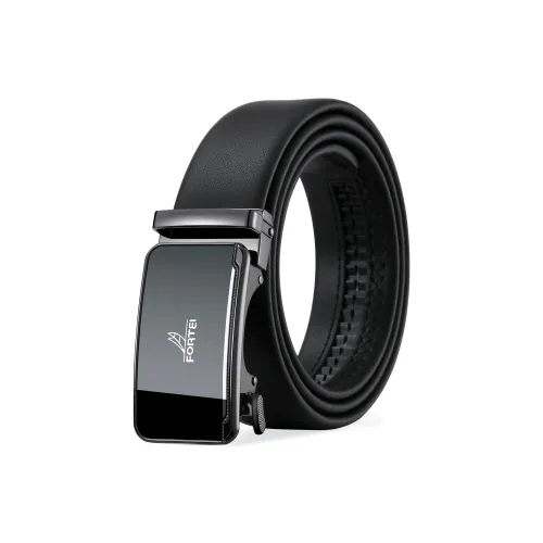 FORTEI Ремни из коровьей кожи Мужские Черные Ширина 3,5 см