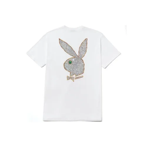 Huf Ss22 X Playboy Белый Мужской T-Рубашки