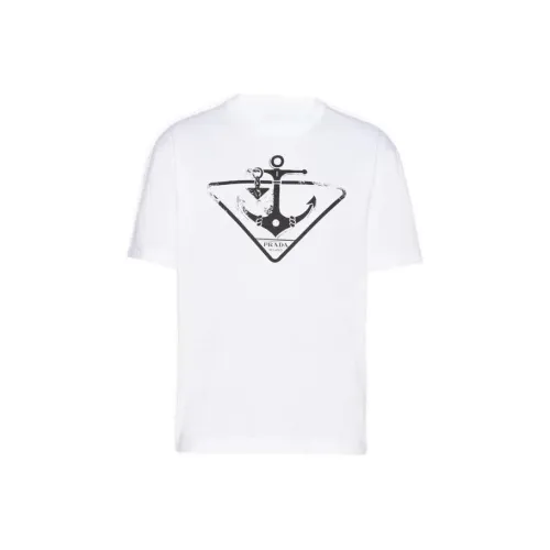 PRADA Белые Мужские T-рубашки