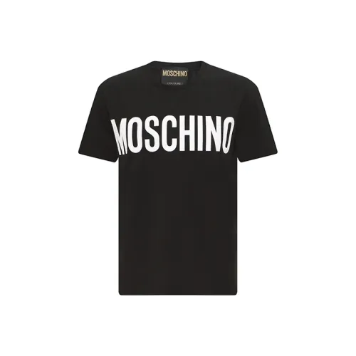MOSCHINO Мужские черные T-рубашки