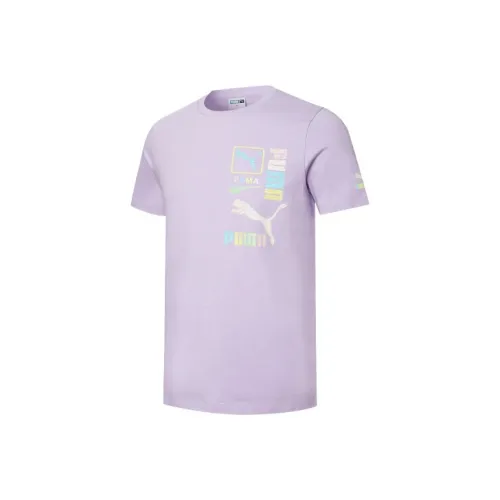 PUMA Светло-лавандовый Унисекс Футболка
