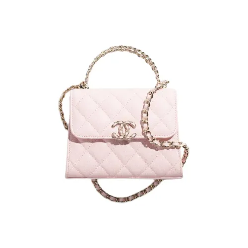 CHANEL Яркая Телячья Кожа Сумка Женская Светло-Розовая