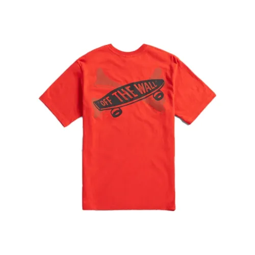 VANS X WTAPS Co Брендированная Серия T Рубашка Унисекс Оранжевый