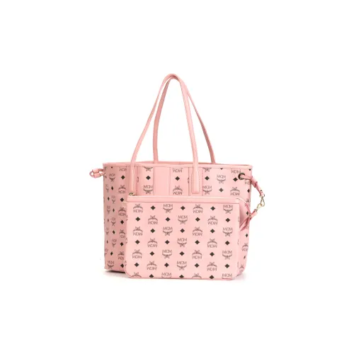 MCM Liz Visetos Кожа Сумка Сумка через плечо Средняя Женская Персиково-розовая