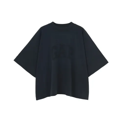 YEEZY Gap X Balenciaga Collaboration Промытый черный Унисекс Футболка