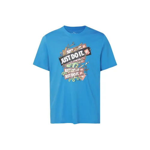 Nike Blue Men's T-Shirts Найк Синий Мужские Футболки