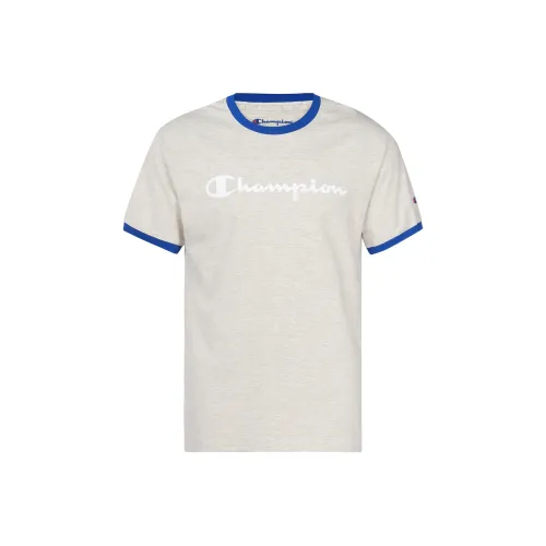 Champion Серый Основа Синий Комбинированный Унисекс T-Рубашки