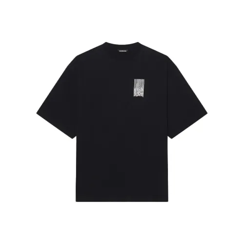 Balenciaga T-Shirt Regular Fit Unisex Black Баленсиага T-рубашка стандартного кроя унисекс черного цвета