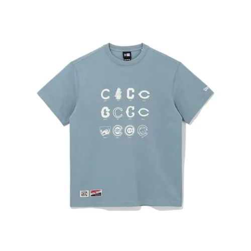 New Era SS22 T-Shirt Унисекс Синий Серый