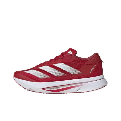 Adidas Adizero SL2 Slip-resistant Abrasion-resistant Low Top Casual Running Shoes Unisex Red White Adidas Adizero SL2 Противоскользящий Устойчивый к истиранию Низкий Топ Повседневные Беговые Кроссовки Унисекс Красный Белый